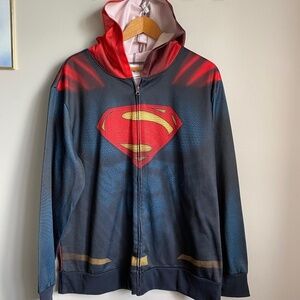 Superman - Batman v Superman: Dawn Of‎ Justice Zip Up Hoodie Jacket Size Large